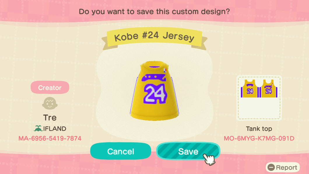 Kobe #24 Jersey by Tre