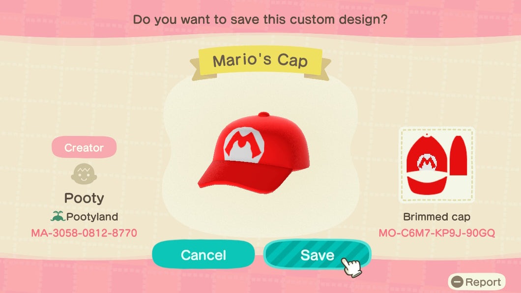 Mario's Cap by Pooty