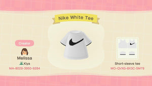 Nike White Tee T-shirt by Melissa