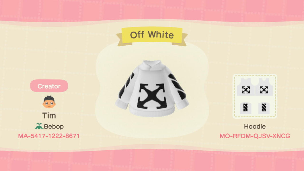 Off White Hoodie by Tim
