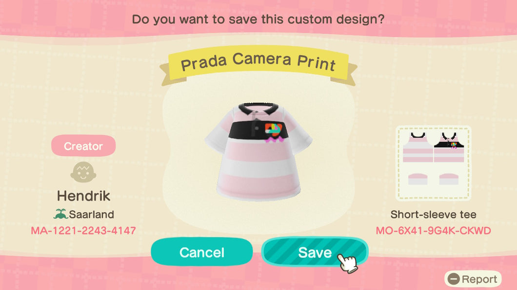 Prada Camera Print T-Shirt by Hendrik