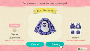 Purplecamo Hoodie by Oscar
