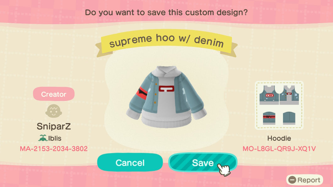 Supreme hoo w/ denim Hoodie by SniparZ